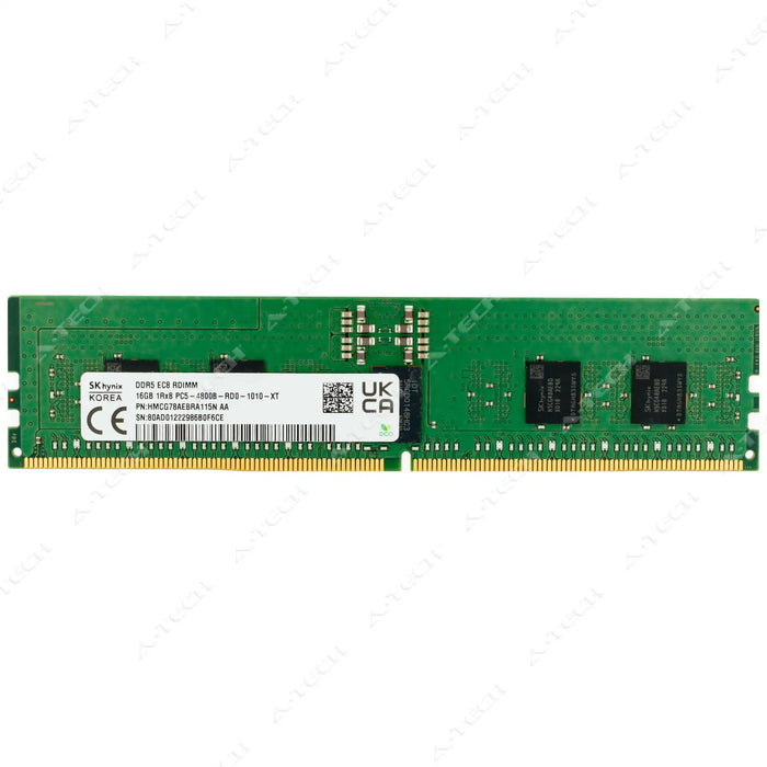 HMCG78AEBRA115N - Hynix RAM 16GB 1Rx8 PC5-38400 RDIMM DDR5 4800MHz ECC Registered Server Memory Module