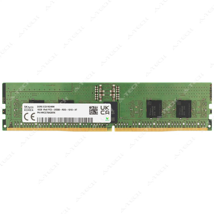 HMCG78AGBRA - Hynix RAM 16GB 1Rx8 PC5-44800 RDIMM DDR5 5600MHz ECC Registered Server Memory Module