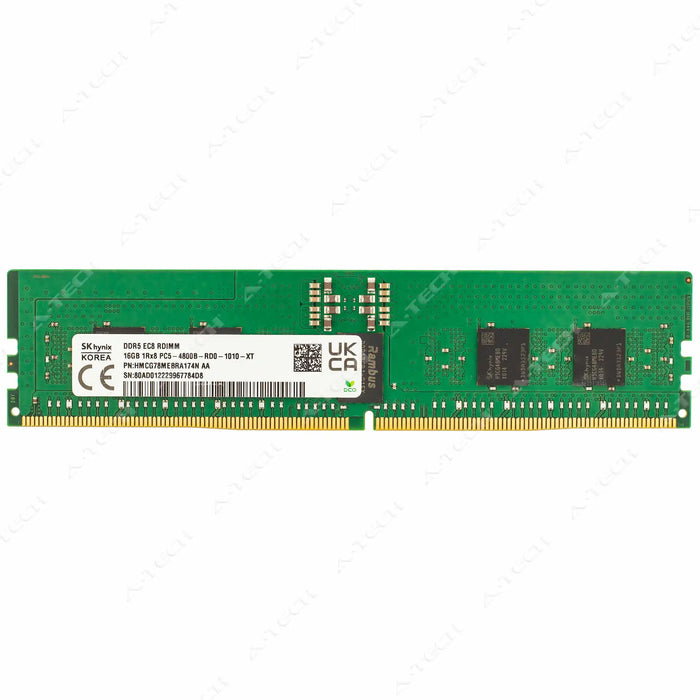 HMCG78MEBRA174N - Hynix RAM 16GB 1Rx8 PC5-38400 RDIMM DDR5 4800MHz ECC Registered Server Memory Module