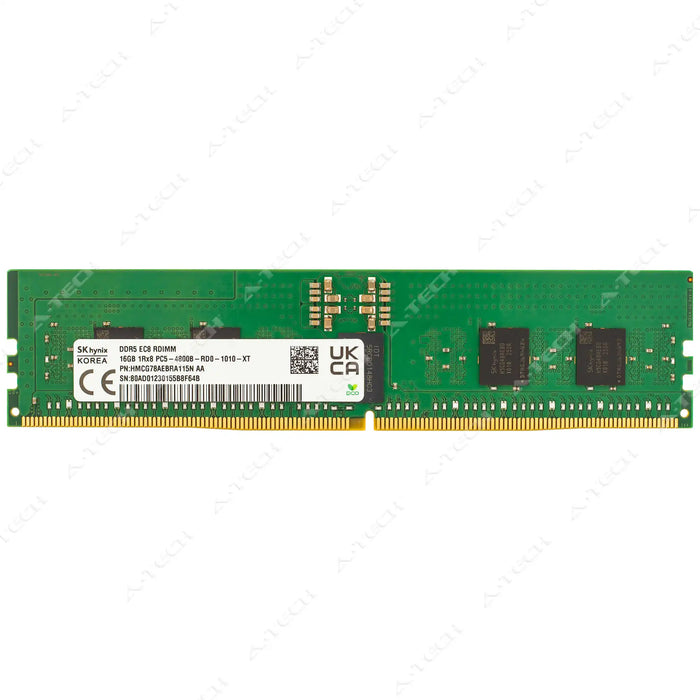 HMCG78MEBRA - Hynix RAM 16GB 1Rx8 PC5-38400 RDIMM DDR5 4800MHz ECC Registered Server Memory Module