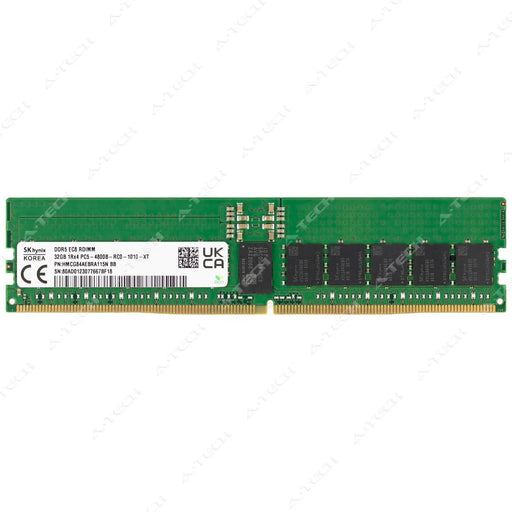 HMCG84AEBRA - Hynix RAM 32GB 1Rx4 PC5-38400 RDIMM DDR5 4800MHz ECC Registered Server Memory Module