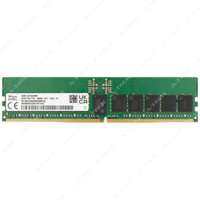 HMCG84AHBRA289N - Hynix RAM 32GB 1Rx4 PC5-51200 RDIMM DDR5 6400MHz ECC Registered Server Memory Module