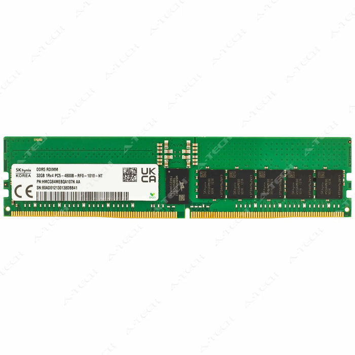 HMCG84MEBQA - Hynix RAM 32GB 1Rx4 PC5-38400 RDIMM DDR5 4800MHz ECC Registered Server Memory Module