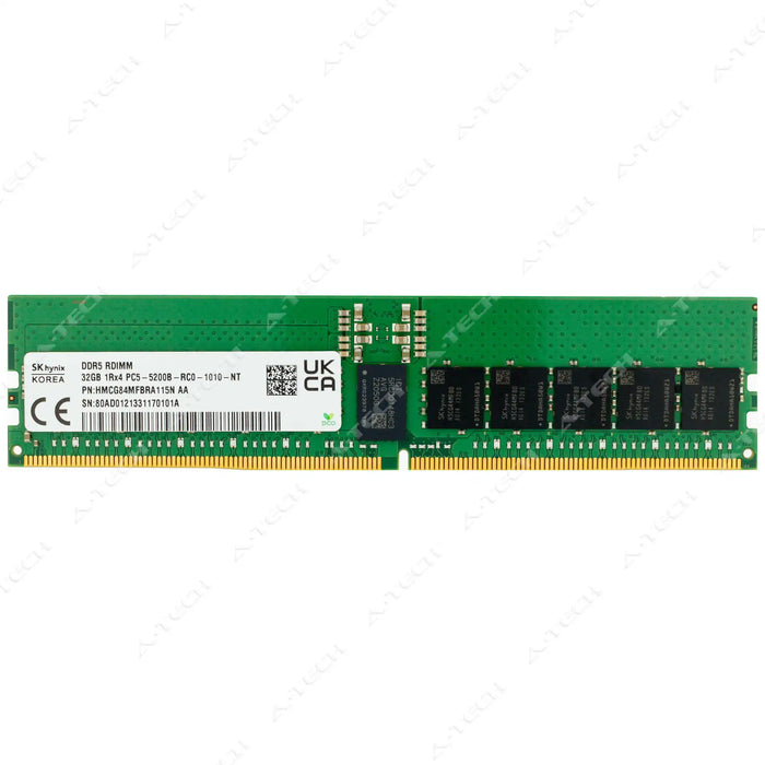 HMCG84MFBRA115N - Hynix RAM 32GB 1Rx4 PC5-41600 RDIMM DDR5 5200MHz ECC Registered Server Memory Module