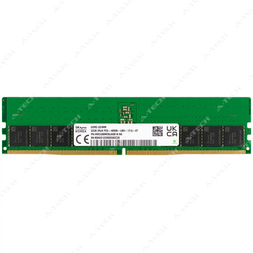 HMCG88MEBUA - Hynix RAM 32GB 2Rx8 PC5-38400 DIMM DDR5 4800MHz Non-ECC Unbuffered Desktop Memory Module