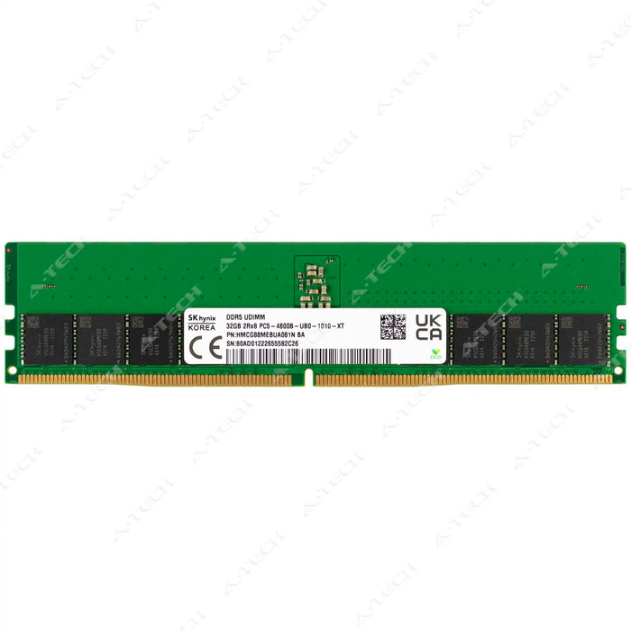 HMCG88MEBUA - Hynix RAM 32GB 2Rx8 PC5-38400 DIMM DDR5 4800MHz Non-ECC Unbuffered Desktop Memory Module