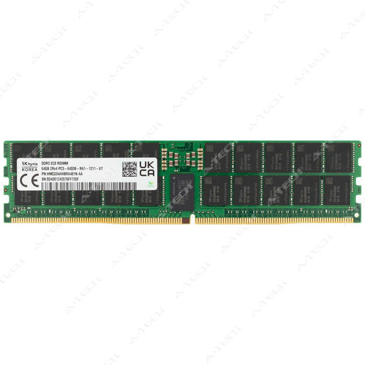 HMCG94AHBRA481N - Hynix RAM 64GB 2Rx4 PC5-51200 RDIMM DDR5 6400MHz ECC Registered Server Memory Module