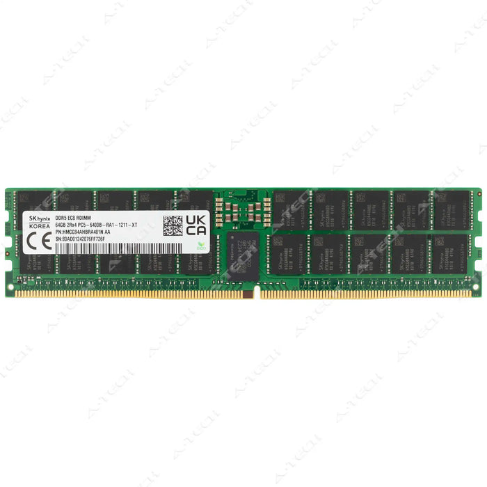 HMCG94AHBRA481N - Hynix RAM 64GB 2Rx4 PC5-51200 RDIMM DDR5 6400MHz ECC Registered Server Memory Module