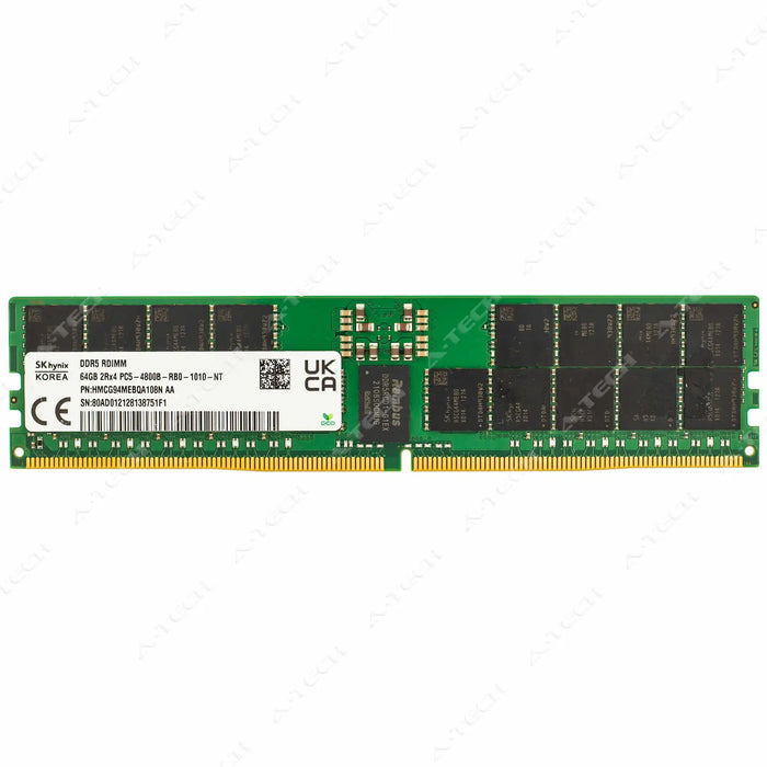 HMCG94MEBQA108N - Hynix RAM 64GB 2Rx4 PC5-38400 RDIMM DDR5 4800MHz ECC Registered Server Memory Module