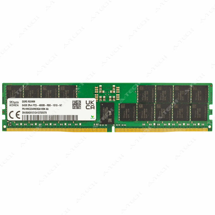 HMCG94MEBQA109N - Hynix RAM 64GB 2Rx4 PC5-38400 RDIMM DDR5 4800MHz ECC Registered Server Memory Module