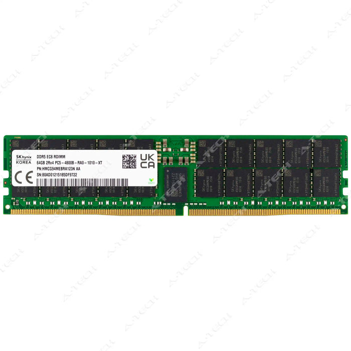 HMCG94MEBRA123N - Hynix RAM 64GB 2Rx4 PC5-38400 RDIMM DDR5 4800MHz ECC Registered Server Memory Module