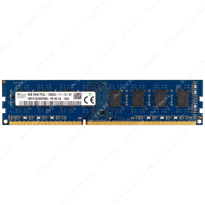 HMT41GU6DFR8A-PB - Hynix RAM 8GB 2Rx8 PC3-12800 DIMM DDR3 1600MHz Non-ECC Unbuffered Desktop Memory Module