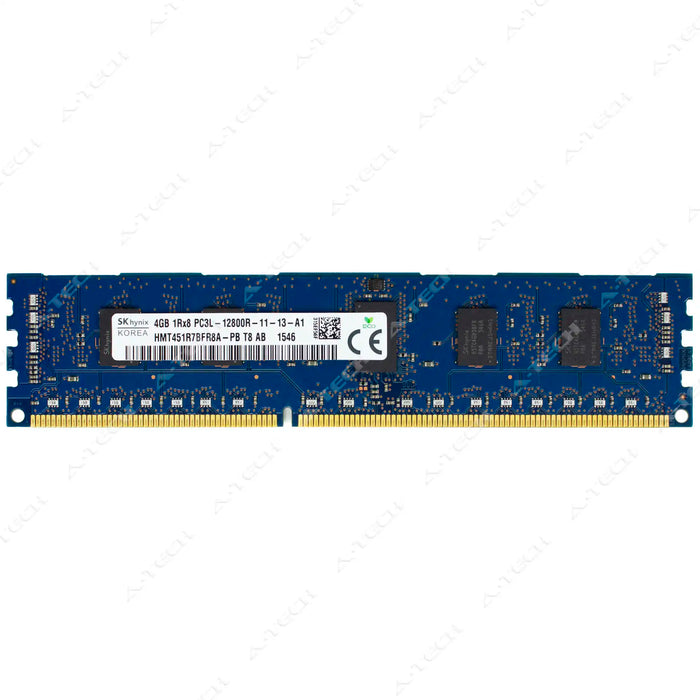 HMT451R7BFR8A-PB - Hynix RAM 4GB 1Rx8 PC3-12800 RDIMM DDR3 1600MHz ECC Registered Server Memory Module