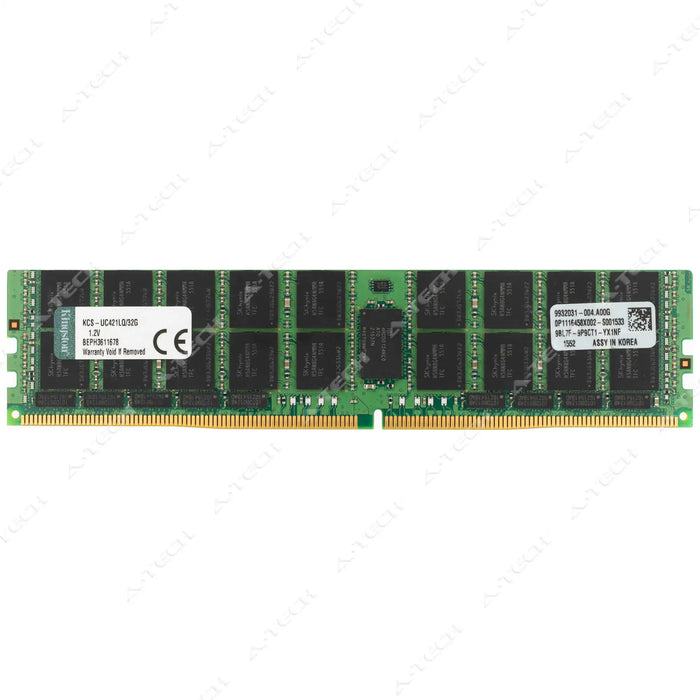 KCS-UC421LQ/32G - Kingston RAM 32GB 4Rx4 PC4-17000 LRDIMM DDR4 2133MHz ECC Load Reduced Server Memory Module