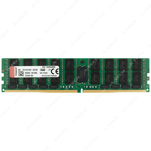 KCS-UC424LQ/64G - Kingston RAM 64GB 4Drx4 PC4-19200 LRDIMM DDR4 2400MHz ECC Load Reduced Server Memory Module