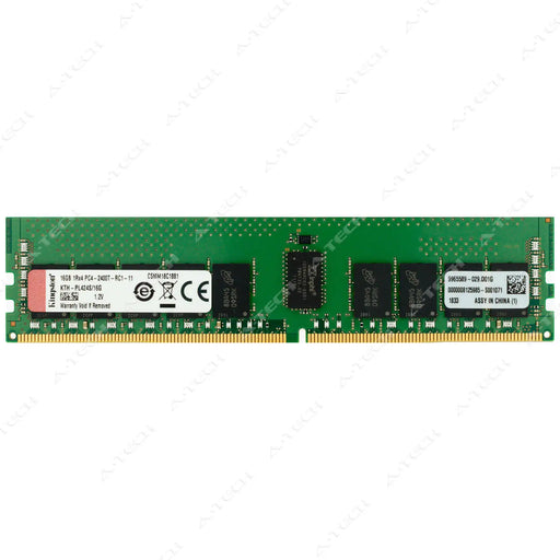 KTH-PL424S/16G - Kingston RAM 16GB 1Rx4 PC4-19200 RDIMM DDR4 2400MHz ECC Registered Server Memory Module