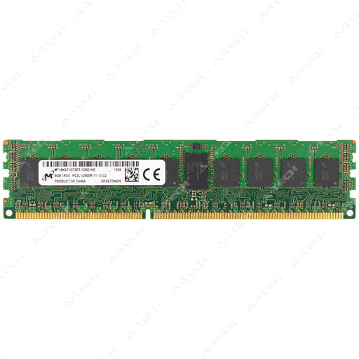 MT18KSF1G72PZ-1G6 - Micron RAM 8GB 1Rx4 PC3-12800 RDIMM DDR3 1600MHz ECC Registered Server Memory Module