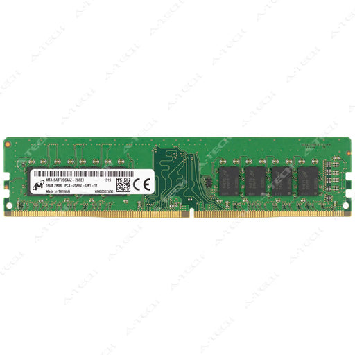 MTA16ATF2G64AZ-2G6E1 - Micron RAM 16GB 2Rx8 PC4-21300 DIMM DDR4 2666MHz Non-ECC Unbuffered Desktop Memory Module