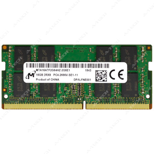 MTA16ATF2G64HZ-2G6E1 - Micron RAM 16GB 2Rx8 PC4-21300 SODIMM DDR4 2666MHz Non-ECC Unbuffered Laptop Memory Module