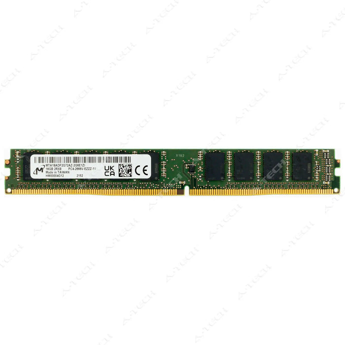 MTA18ADF2G72AZ-2G6E1 - Micron RAM 16GB 2Rx8 PC4-21300 ECC UDIMM DDR4 2666MHz ECC Unbuffered Server Memory Module
