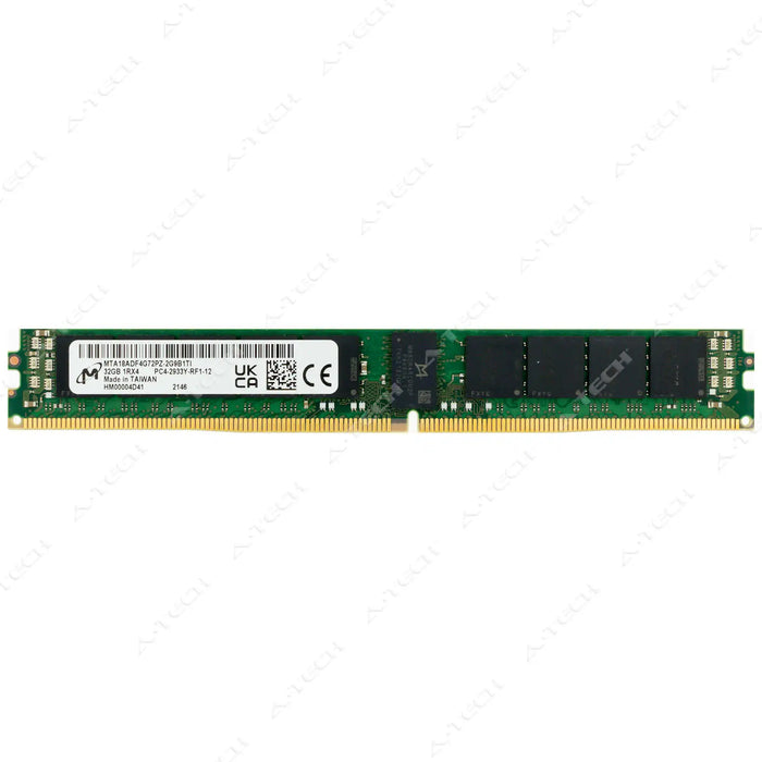 MTA18ADF4G72PZ-2G9B1 - Micron RAM 32GB 1Rx4 PC4-23400 RDIMM DDR4 2933MHz ECC Registered Server Memory Module