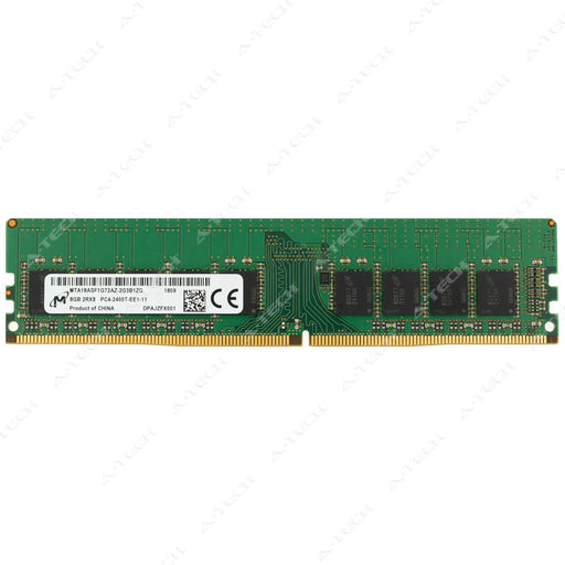 MTA18ASF1G72AZ-2G3B1 - Micron RAM 8GB 2Rx8 PC4-19200 ECC UDIMM DDR4 2400MHz ECC Unbuffered Server Memory Module