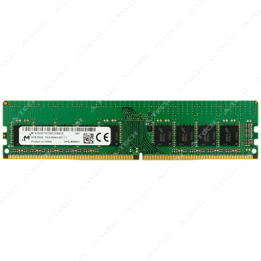 MTA18ASF1G72AZ-2G6B1 - Micron RAM 8GB 2Rx8 PC4-21300 ECC UDIMM DDR4 2666MHz ECC Unbuffered Server Memory Module