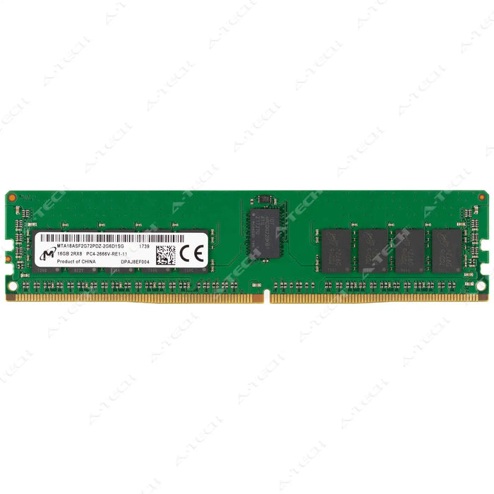 MTA18ASF2G72PDZ-2G6D1 - Micron RAM 16GB 2Rx8 PC4-21300 RDIMM DDR4 2666MHz ECC Registered Server Memory Module