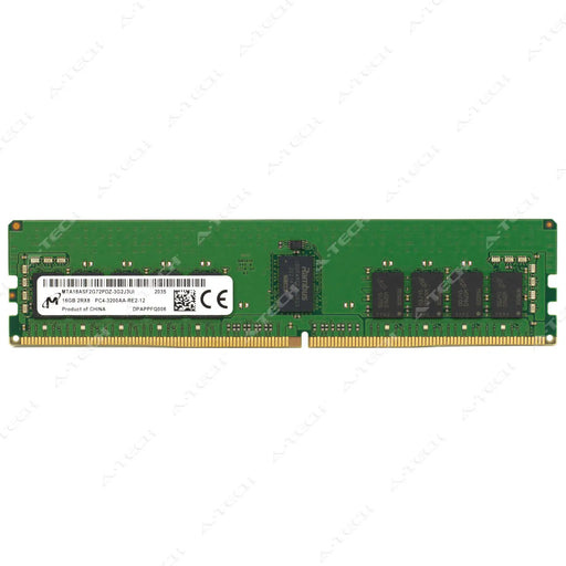 MTA18ASF2G72PDZ-3G2J3 - Micron RAM 16GB 2Rx8 PC4-25600 RDIMM DDR4 3200MHz ECC Registered Server Memory Module