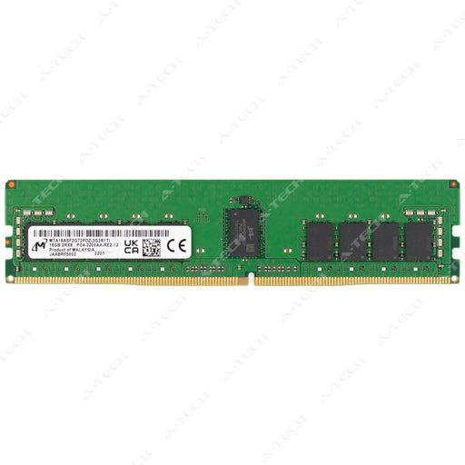 MTA18ASF2G72PDZ-3G2R1 - Micron RAM 16GB 2Rx8 PC4-25600 RDIMM DDR4 3200MHz ECC Registered Server Memory Module