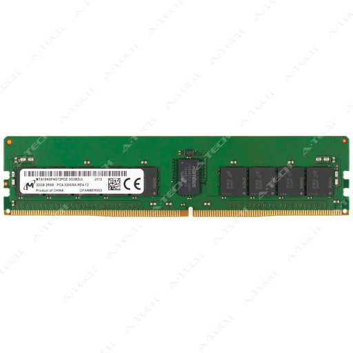 MTA18ASF4G72PDZ-3G2B2 - Micron RAM 32GB 2Rx8 PC4-25600 RDIMM DDR4 3200MHz ECC Registered Server Memory Module
