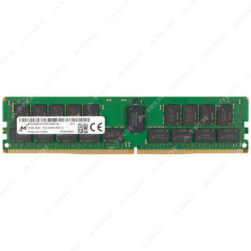 MTA36ASF4G72PZ-2G6E1 - Micron RAM 32GB 2Rx4 PC4-21300 RDIMM DDR4 2666MHz ECC Registered Server Memory Module