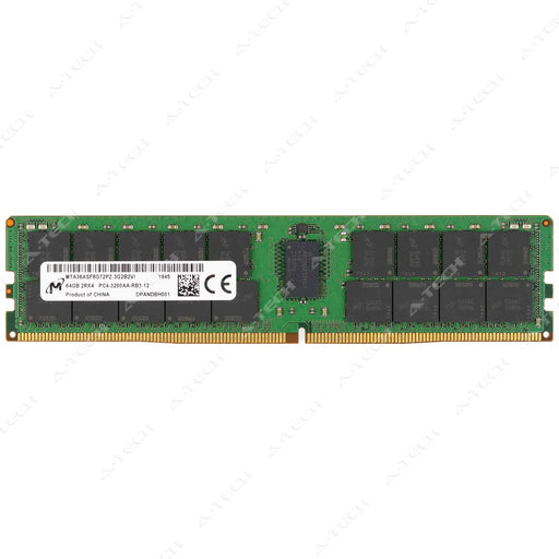 MTA36ASF8G72PZ-3G2B2 - Micron RAM 64GB 2Rx4 PC4-25600 RDIMM DDR4 3200MHz ECC Registered Server Memory Module