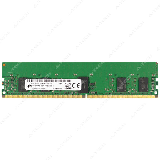 MTA9ASF1G72PZ-2G6D1 - Micron RAM 8GB 1Rx8 PC4-21300 RDIMM DDR4 2666MHz ECC Registered Server Memory Module