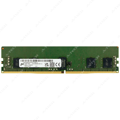 MTA9ASF2G72PZ-3G2B1 - Micron RAM 16GB 1Rx8 PC4-25600 RDIMM DDR4 3200MHz ECC Registered Server Memory Module