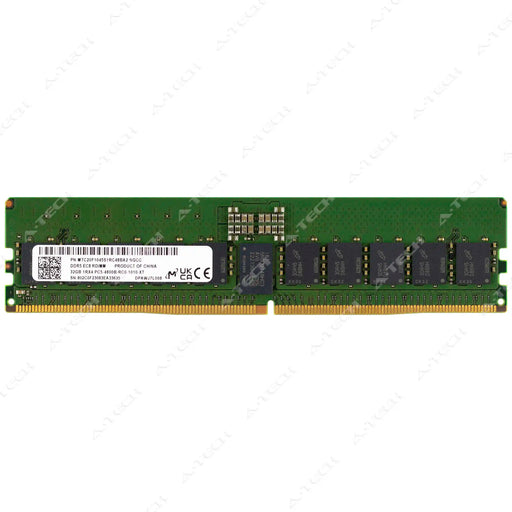 MTC20F1045S1RC48BA2 - Micron RAM 32GB 1Rx4 PC5-38400 RDIMM DDR5 4800MHz ECC Registered Server Memory Module
