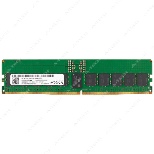 MTC20F2085S1RC48BA1 - Micron RAM 32GB 2Rx8 PC5-38400 RDIMM DDR5 4800MHz ECC Registered Server Memory Module