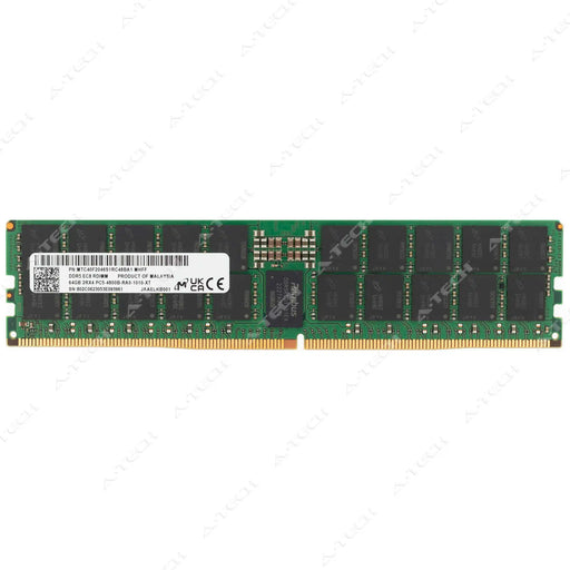 MTC40F2046S1RC48BA1 - Micron RAM 64GB 2Rx4 PC5-38400 RDIMM DDR5 4800MHz ECC Registered Server Memory Module