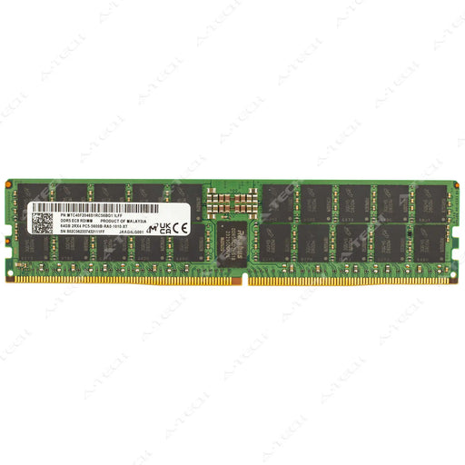 MTC40F2046S1RC56BG1 - Micron RAM 64GB 2Rx4 PC5-44800 RDIMM DDR5 5600MHz ECC Registered Server Memory Module