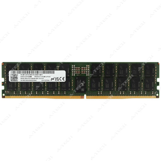 MTC40F204WS1RC48BB1 - Micron RAM 96GB 2Rx8 PC5-38400 RDIMM DDR5 4800MHz ECC Registered Server Memory Module