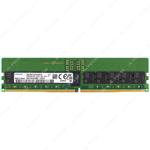 M321R4GA3BB0-CQK - Samsung RAM 32GB 2Rx8 PC5-38400 EC8 RDIMM DDR5 4800MHz ECC Registered Server Memory Module