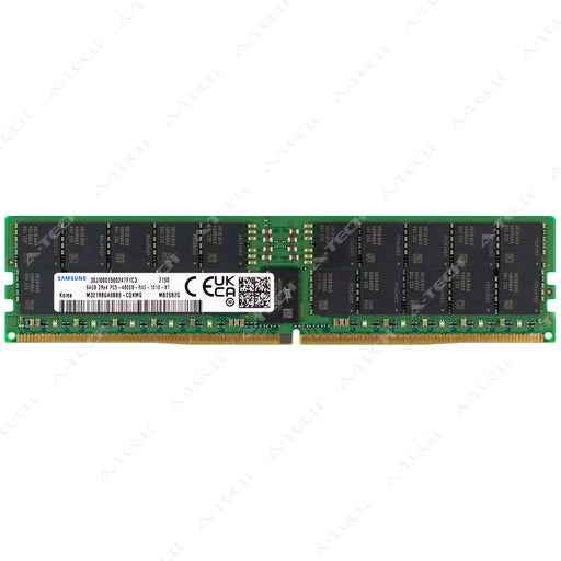 M321R8GA0BB0-CQK - Samsung RAM 64GB 2Rx4 PC5-38400 EC8 RDIMM DDR5 4800MHz ECC Registered Server Memory Module