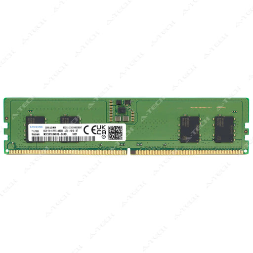 M323R1GB4BB0-CQK - Samsung RAM 8GB 1Rx16 PC5-38400 DIMM DDR5 4800MHz Non-ECC Unbuffered Desktop Memory Module