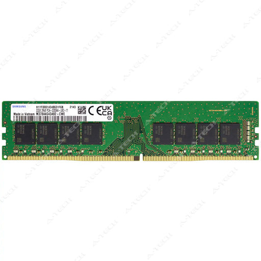 M378A4G43AB2-CWE - Samsung RAM 32GB 2Rx8 PC4-25600 DIMM DDR4 3200MHz Non-ECC Unbuffered Desktop Memory Module