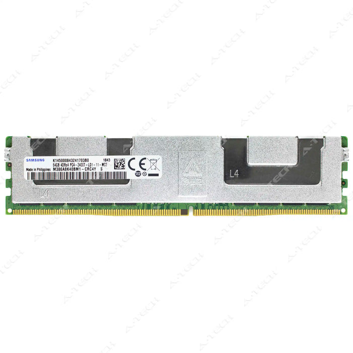 M386A8K40BM1-CRC - Samsung RAM 64GB 4Rx4 PC4-19200 LRDIMM DDR4 2400MHz ECC Load Reduced Server Memory Module