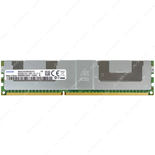 M386B8G70DE0-YH9 - Samsung RAM 64GB 8Rx4 PC3-10600 LRDIMM DDR3 1333MHz ECC Load Reduced Server Memory Module
