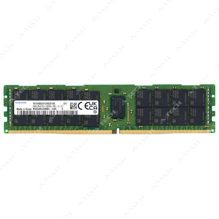 M393A8G40BB4-CWE - Samsung 64GB PC4-25600R RDIMM DDR4 3200MHz Memory RAM
