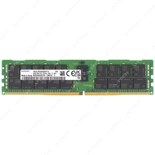 M393A8G40CB4-CWE - Samsung RAM 64GB 2Rx4 PC4-25600 RDIMM DDR4 3200MHz ECC Registered Server Memory Module