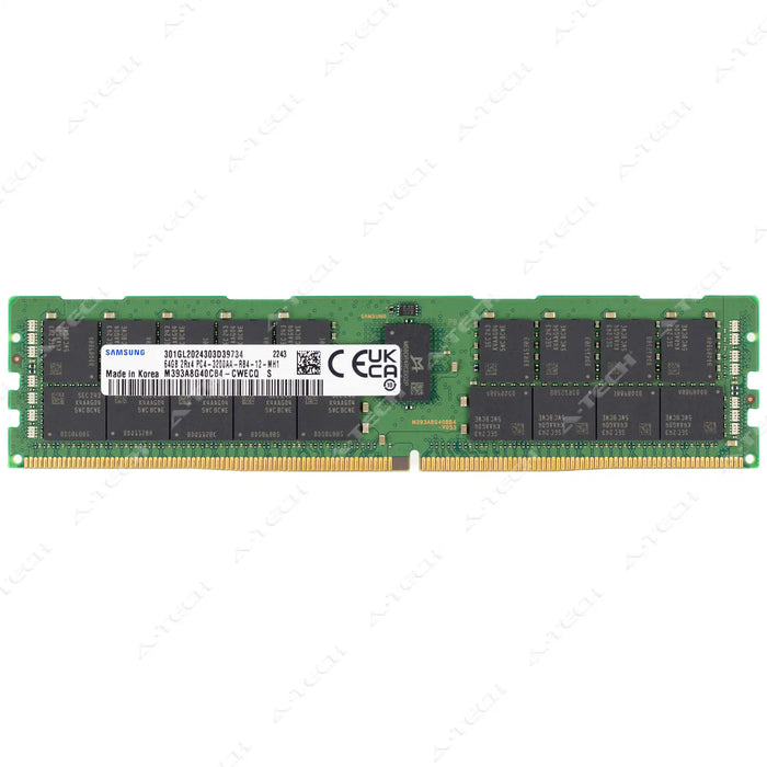 M393A8G40CB4-CWE - Samsung RAM 64GB 2Rx4 PC4-25600 RDIMM DDR4 3200MHz ECC Registered Server Memory Module
