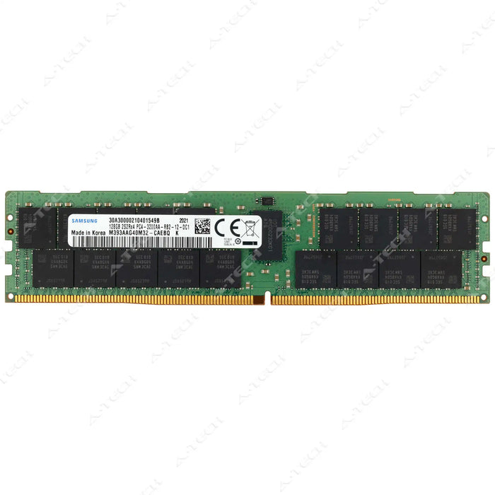 M393AAG40M32-CAE - Samsung RAM 128GB 2S2rx4 PC4-25600 RDIMM DDR4 3200MHz ECC Registered Server Memory Module